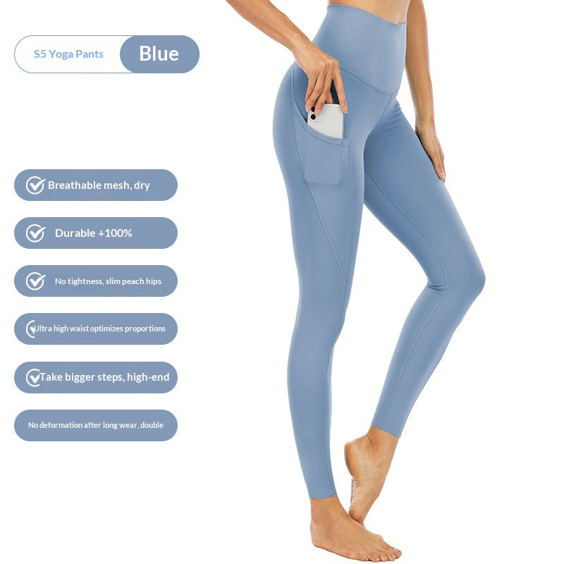 High Waist Pocket Stretch Leggings Women FitiqueFit
