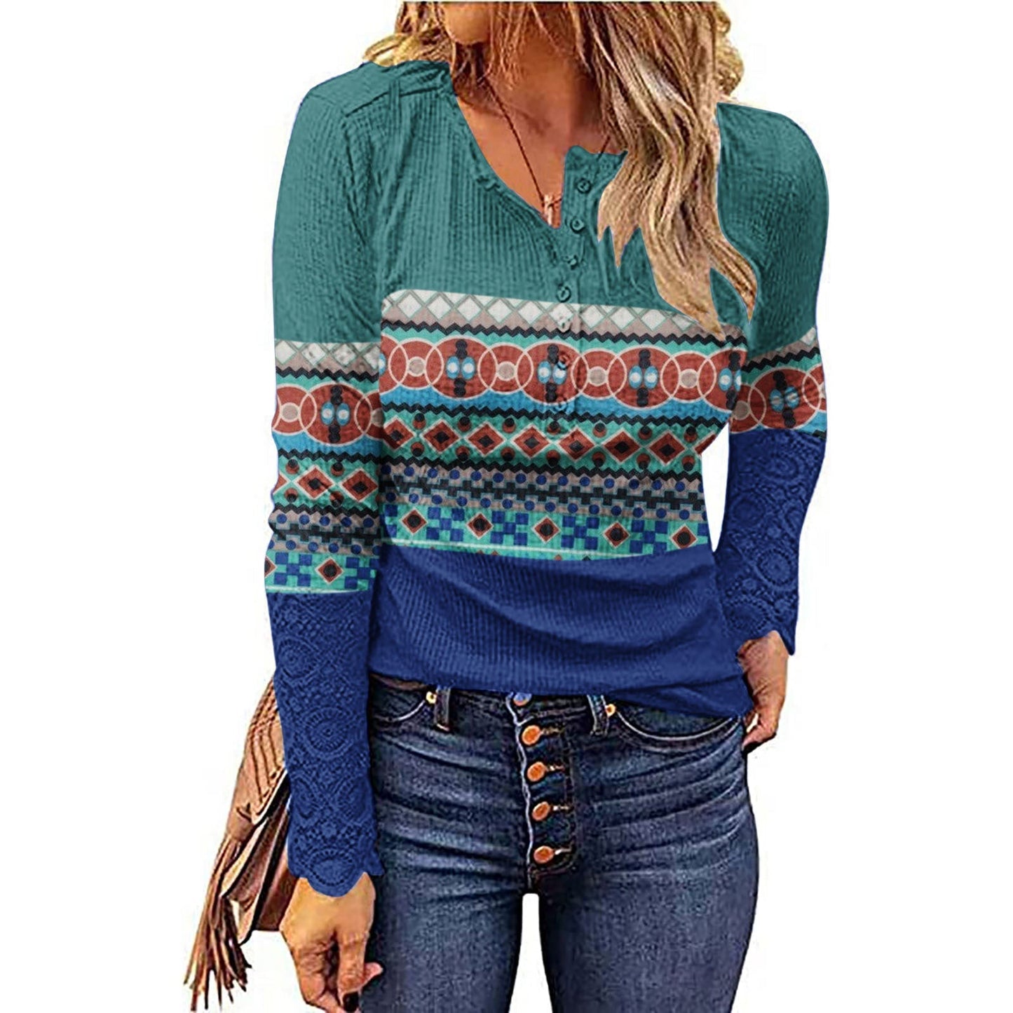 Desert Sunset Cowgirl Knit Top Country in My Heart
