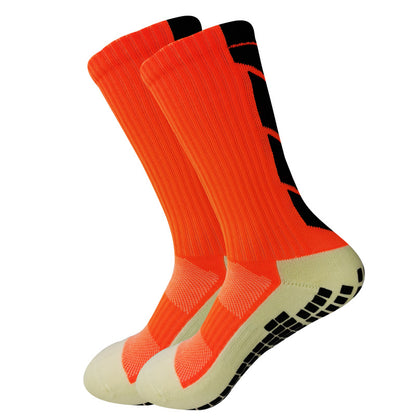 Non-slip Rubber Grip Cushion Soccer Sock | Fabric, All-season, Solid Color, Machine Washable, for Football, Basketball, Running, Hiking, Trekking, Yoga, Pilates - CT TAPESOCKS NovaCart