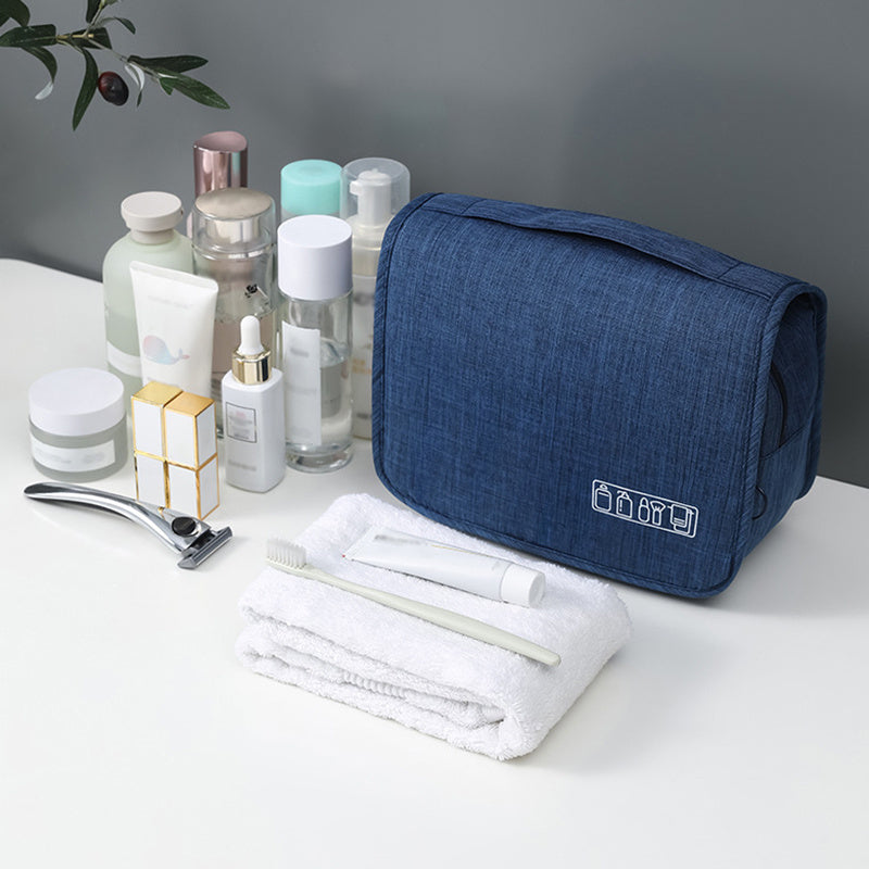[Large Makeup Organizer] Durable Polyester Large Capacity Makeup Organizer Bag | Travel & Business, Wet & Dry Separation, Multiple Compartments for Cosmetics, Toiletries, And Accessories NovaCart