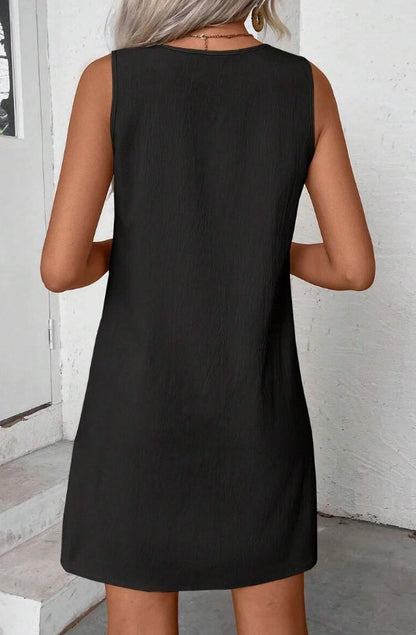 Women’s Solid‑Color Sleeveless A‑Line Dress FitiqueFit
