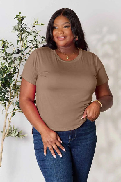 Basic Bae Full Size Round Neck Short Sleeve T-Shirt West2East Surf