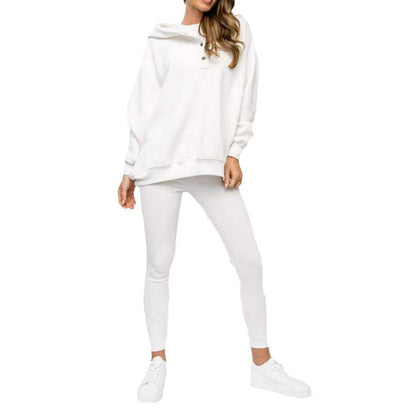 Casual Hooded Sweater Thickened Thread Fitted Vest Pants Three-piece Set See size chart under “more details” The Fashion Celestial
