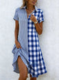 Women's Bohemian 3D Printed V-Neck Short-Sleeve Maxi Dress FitiqueFit