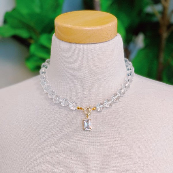 Clear Crystal Ball Chain Necklace Shop Style & More | Fresh Looks, Everyday Deals & Free Shipping