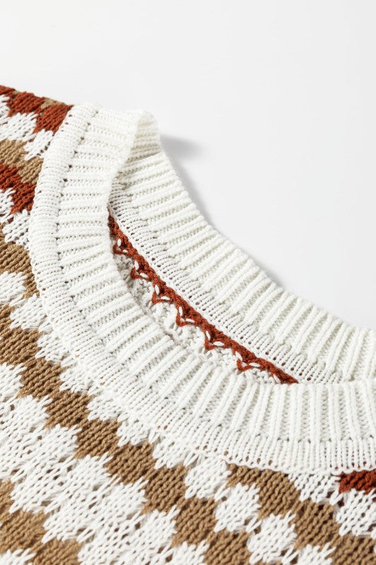Stripe Eyelet Knit Drop Shoulder Sweater Shop Style & More | Fresh Looks, Everyday Deals & Free Shipping