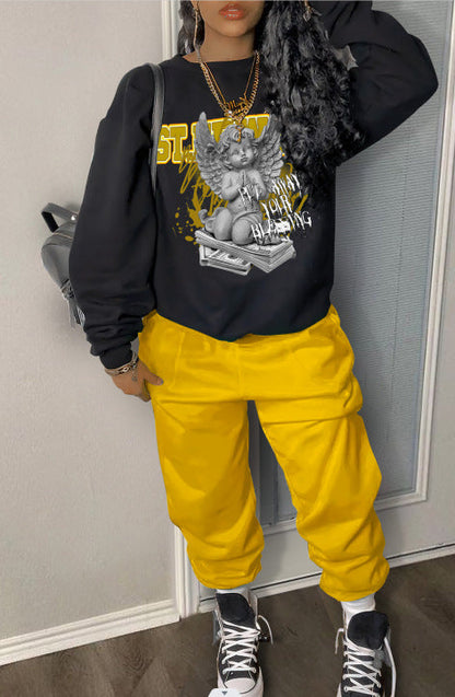 Printed Hoodie Two-piece Set See size chart under “more details” The Fashion Celestial