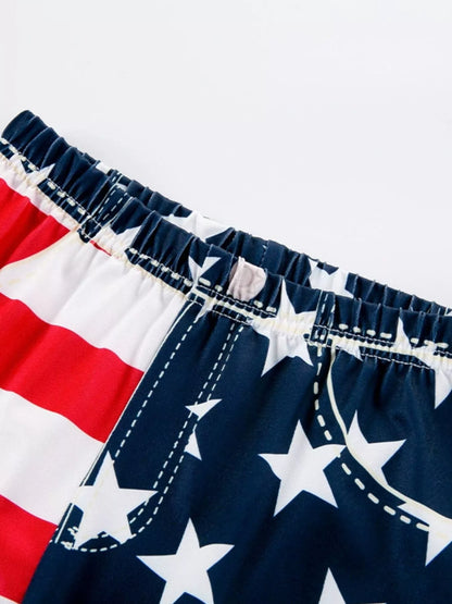 Children's Patriotic Freedom Ruffle Tank and Pants Set New Era Fashion LLc