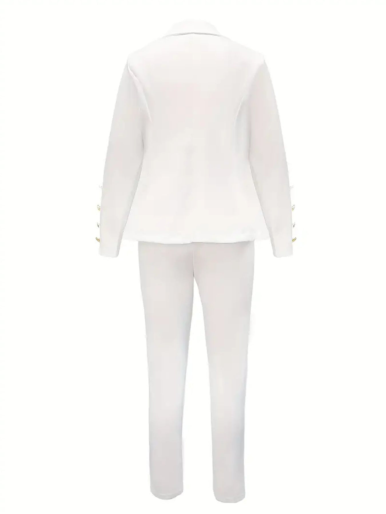 Women’s Double-Breasted Blazer & Slim Trousers Set FitiqueFit