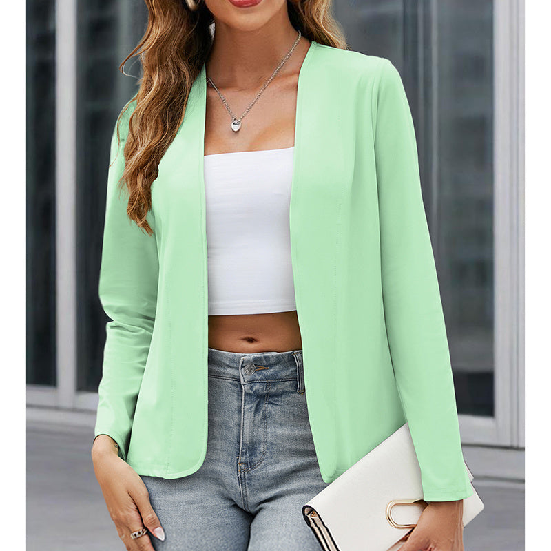 Women’s Plus‑Size Open‑Front Casual Blazer FitiqueFit