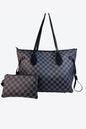 Checkered PVC Two-Piece Bag Set New Era Fashion LLc