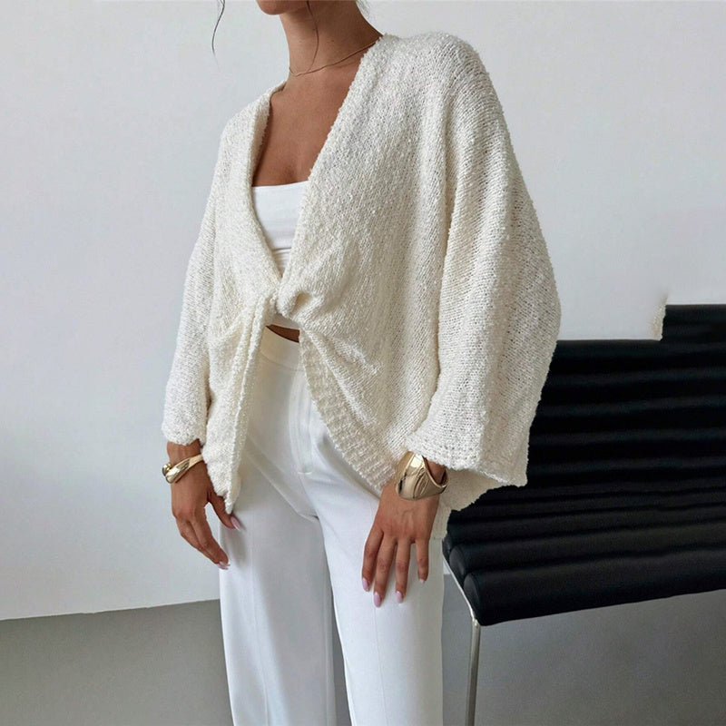 Women’s Criss Cross Knit Sweater FitiqueFit