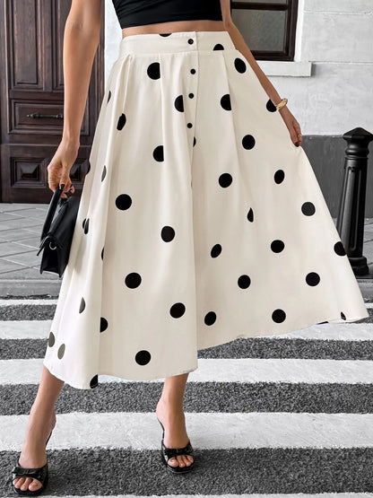 Polka Dot Skirt See size chart under “more details” The Fashion Celestial