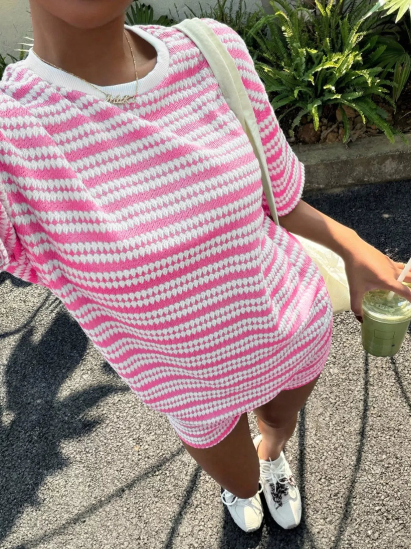 Striped Short Sleeve Top and Shorts Set New Era Fashion LLc