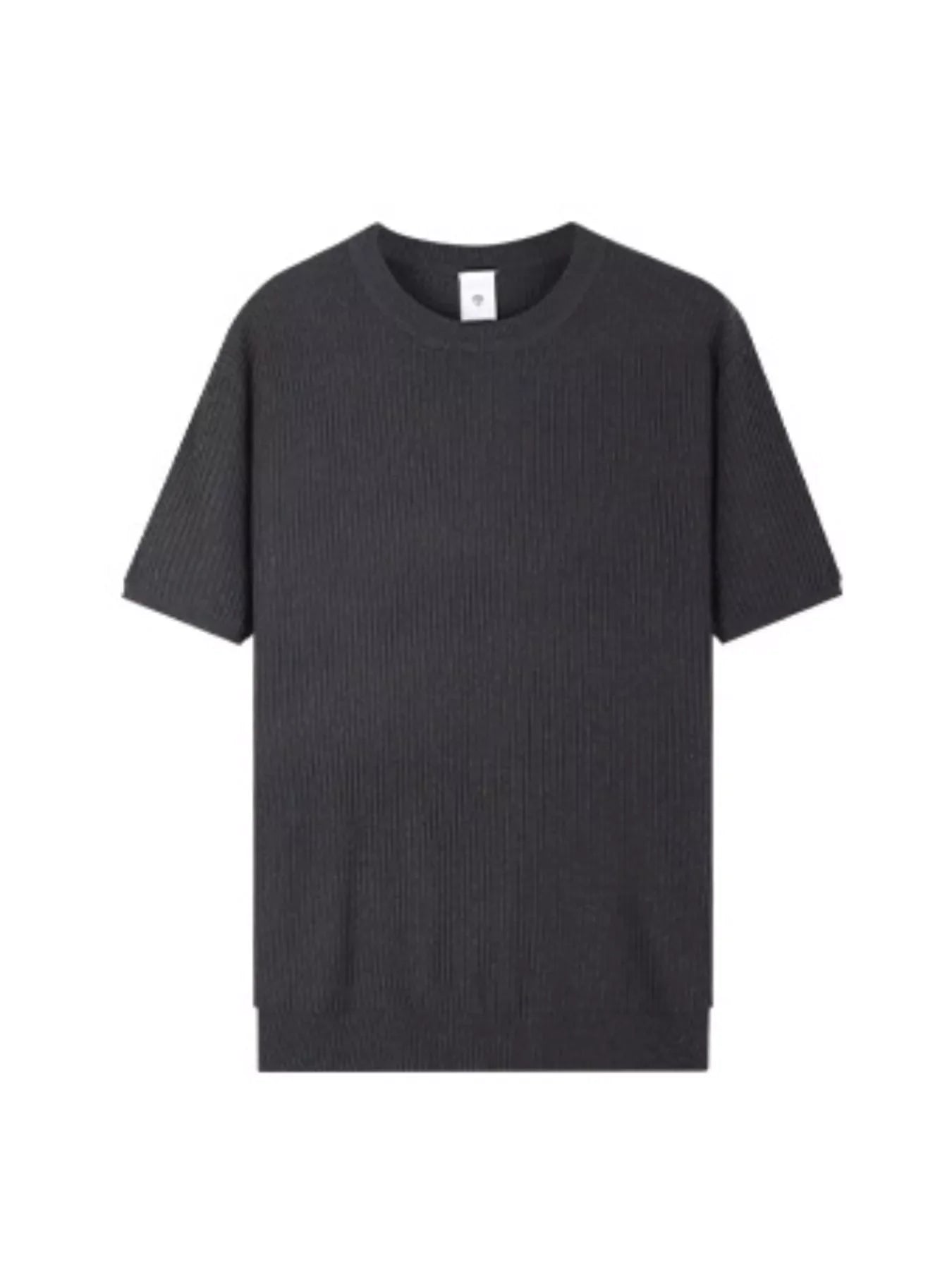 Men's Plus Size Ribbed Knit Relaxed Fit T-Shirt New Era Fashion LLc