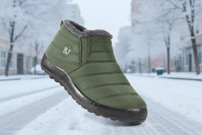 Women’s Warm Padded Lightweight Cotton Boots – Cozy Winter Non-Slip Outdoor Ankle Boots FitiqueFit