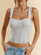 Women’s Polka Dot Underwire Camisole – Party & Date Night Top FitiqueFit
