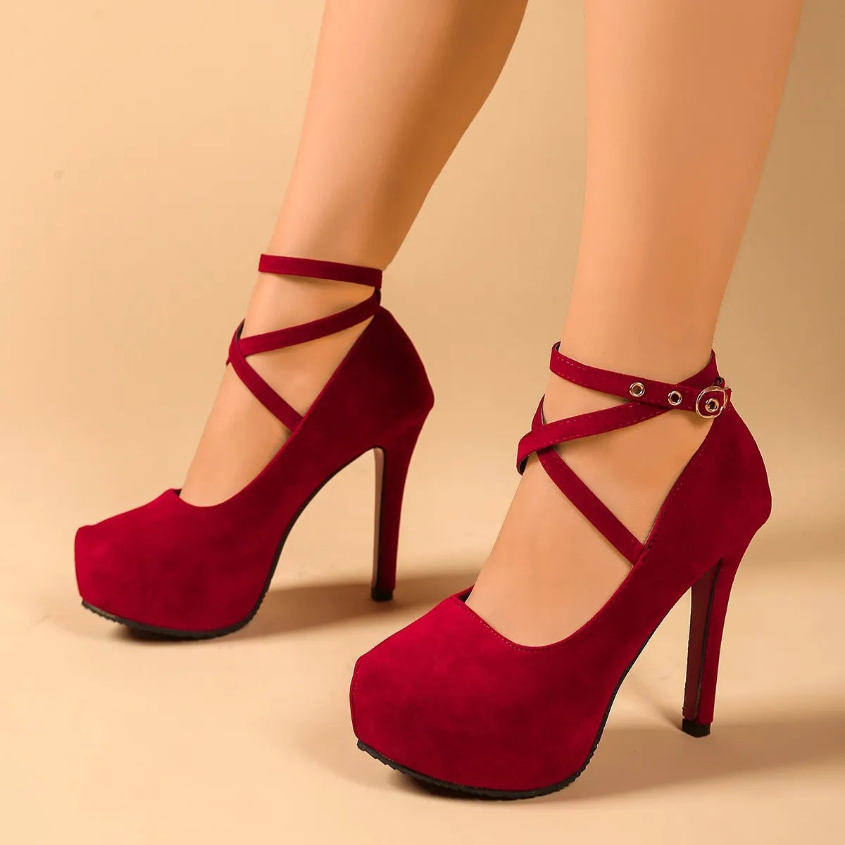 Ankle Strap High Heel Pumps New Era Fashion LLc
