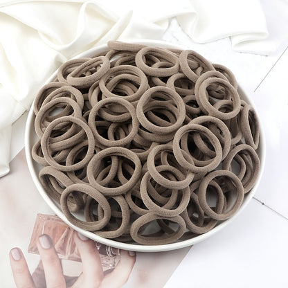 50pcs/Set Women   Basic Hair Bands 1.57inch Simple Solid Colors Elastic Headband Hair Ropes Ties Hair Accessories Ponytail Holder NovaCart