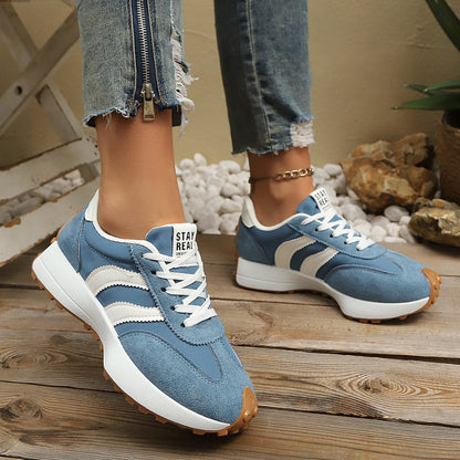 Round Toe Lace Up Sneakers New Era Fashion LLc