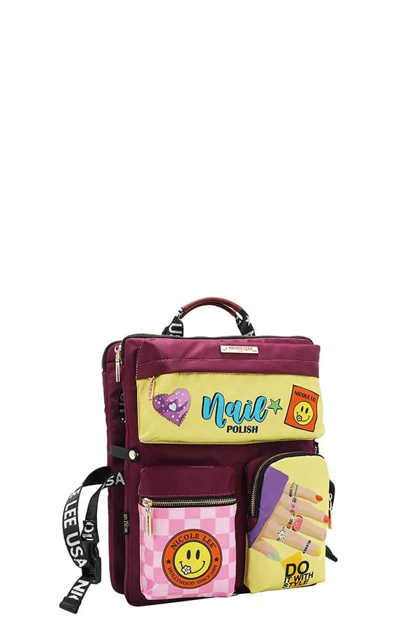 Nicole Lee USA Multi-Pocket Travel Backpack West2East Surf