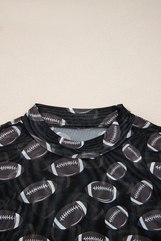 Maci Rugby Mesh Sheer Long Sleeve Top See size chart under “more details” The Fashion Celestial