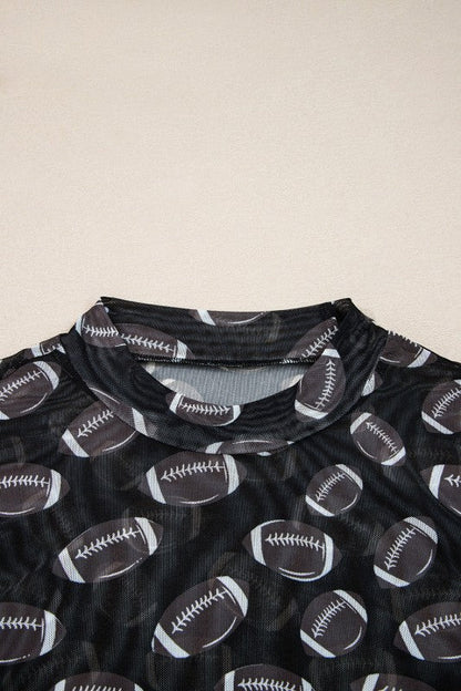 Maci Rugby Mesh Sheer Long Sleeve Top See size chart under “more details” The Fashion Celestial