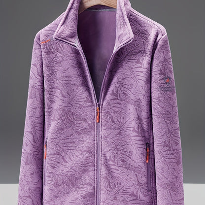 Women's winter sports stand up collar zipper jacket, lightweight, soft and warm, camouflage with zipper pocket, fashionable and versatile NovaCart