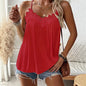 Women's Ice Silk V-Neck Embroidered Camisole Top FitiqueFit