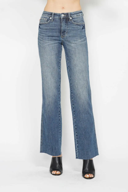 Judy Blue Full Size Tummy Control Straight Jeans New Era Fashion LLc