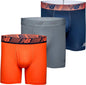 Men'S Performance Boxer Briefs with Fly, Breathable Stretch Underwear, Moisture Wicking, Soft Waistband (3 Pack)