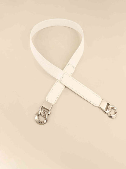 ElegantStyle Zinc Alloy Buckle Elastic PU Belt – Versatile and Stylish Accessory See size chart under “more details” The Fashion Celestial
