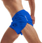 Solid Running Shorts for Men 3 Inch Jogging Road Track Running Shorts with Pockets Ranger Panties for Men