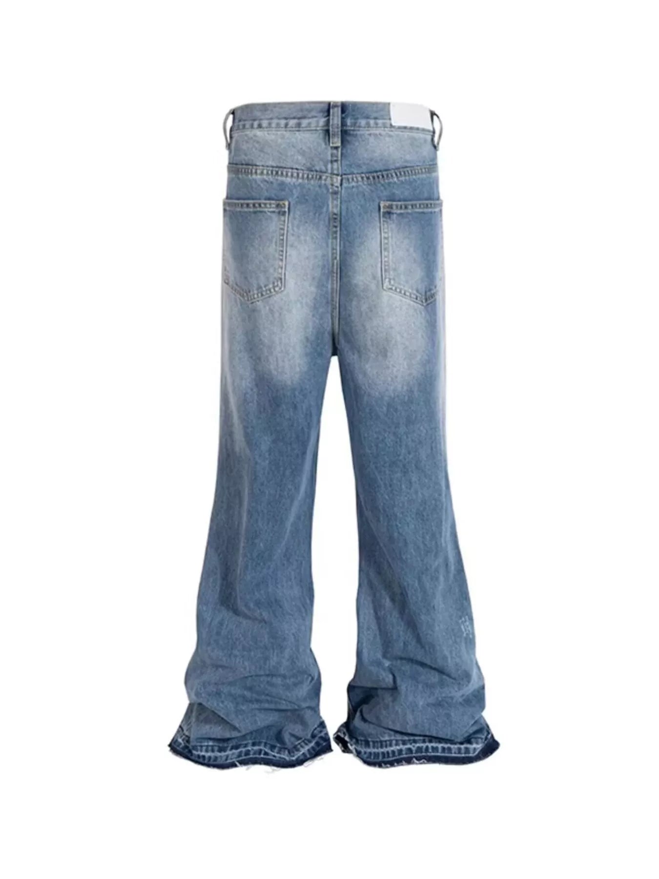 Men's Full Size Distressed Wide Leg Jeans Plus Size New Era Fashion LLc