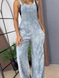 Full Size Wide Leg Washed Denim Overalls Plus Size New Era Fashion LLc