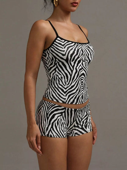 Leopard Print Cami ad Shorts Set New Era Fashion LLc
