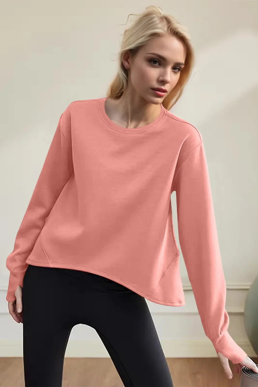 Basic Bae Air Scuba Round Neck Long Sleeve Sweatshirt New Era Fashion LLc