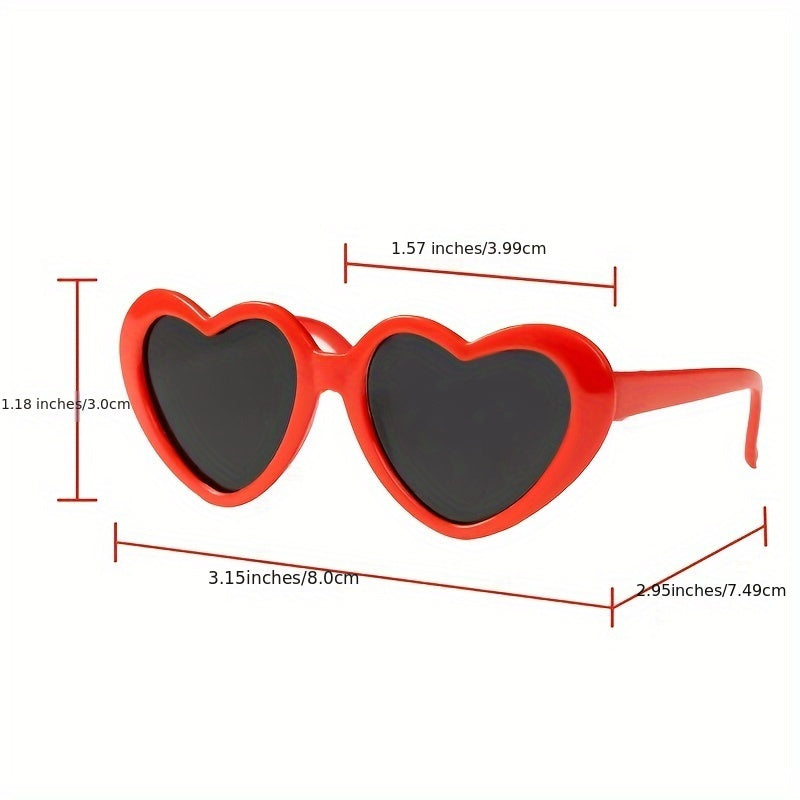 Pet Dog and Cat Funny Heart-Shaped Glasses | Suitable for All Breed Sizes NovaCart