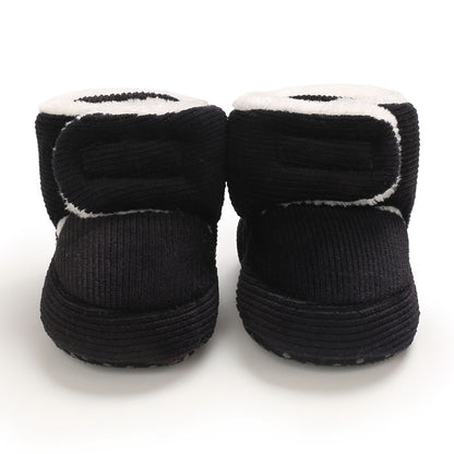 Toddler Baby Girls Booties Plus High Top Slippers Indoor Shoes Crib Shoes First Walker Shoes For Winter NovaCart