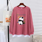 Women's Trendy Sweater Thin Loose Plus Size Fake Two Piece Top See size chart under “more details” The Fashion Celestial