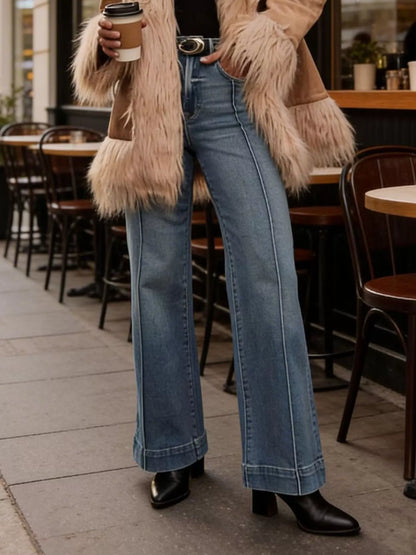 High-Waisted Flare Leg Jeans New Era Fashion LLc