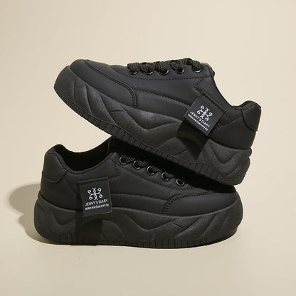 Color Block Height Increasing Sneakers – Lace-Up Low Top FitiqueFit