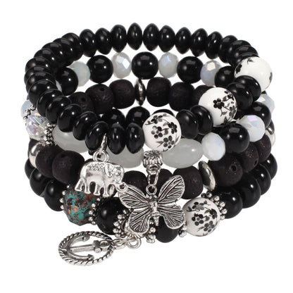 [Women's Bohemian Bracelet Set] Bohemian Bracelets Set for Women - Stackable Stretch Multilayer Beads Bracelet NovaCart