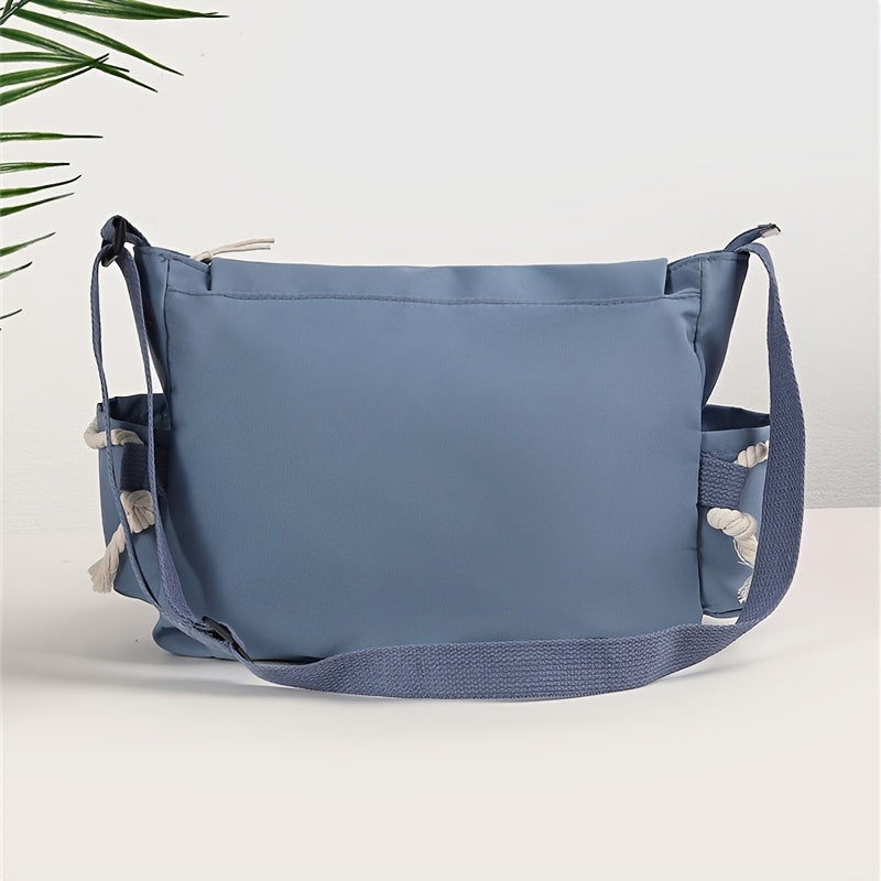 1pc Nylon Handbag Shoulder Bag Large Capacity Messenger Bag, Men's Messenger Bag Student School Bag NovaCart