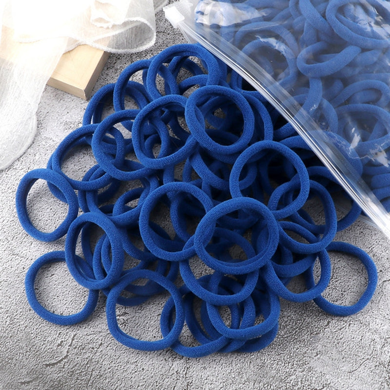 50pcs/Set Women   Basic Hair Bands 1.57inch Simple Solid Colors Elastic Headband Hair Ropes Ties Hair Accessories Ponytail Holder NovaCart