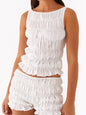 Ruched Texture Tank and Shorts Two-Piece Set New Era Fashion LLc