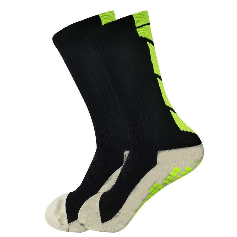 Non-slip Rubber Grip Cushion Soccer Sock | Fabric, All-season, Solid Color, Machine Washable, for Football, Basketball, Running, Hiking, Trekking, Yoga, Pilates - CT TAPESOCKS NovaCart