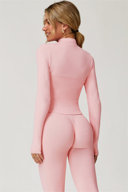 The Delight Jacket Sports Bra Leggings 3-Piece Set Fitglutes Activewear Gymwear Sportswear & Workout Clothes