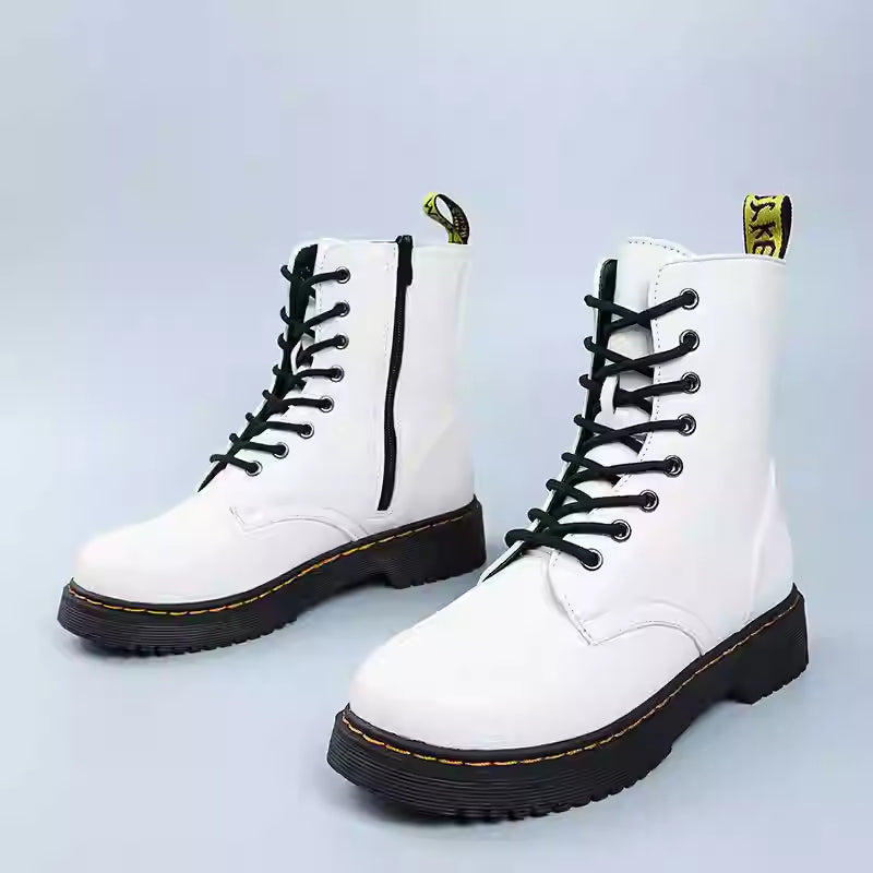 Women’s Martin Short Boots – Classic Lace-Up Ankle Boots FitiqueFit