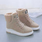 Warm Fleece-lined Martin Boots for Women - All-matching